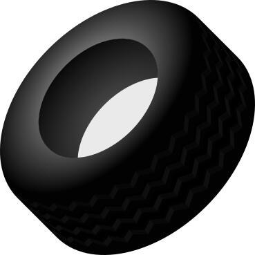 Car tyre vector image