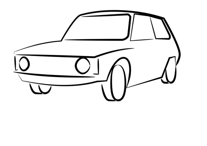 Car vector drawing