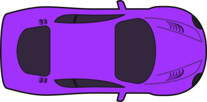 Purple racing car vector graphics