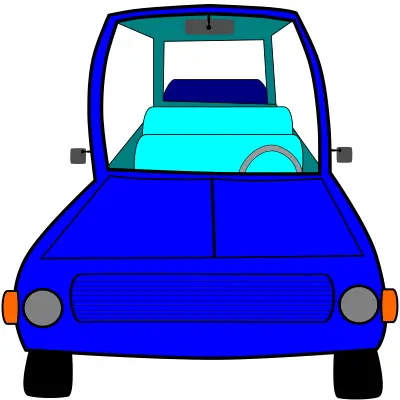 Blue vehicle vector illustration