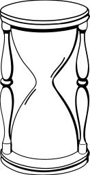 Hourglass vector image