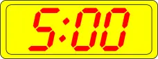 Digital clock display vector image