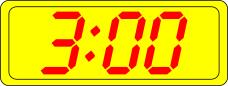 Digital clock display vector illustration