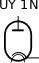 Radio Tube UY 1N vector icon
