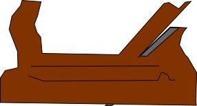 Hand plane vector illustration