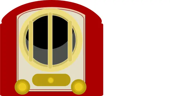 Radio receiver vector clip art