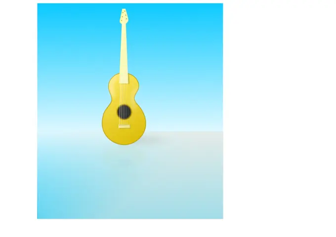 Acoustic guitar vector graphics
