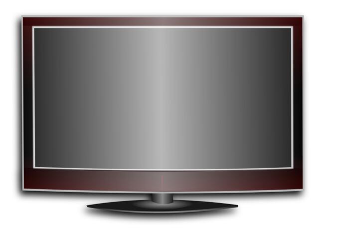 Modern TV vector illustration