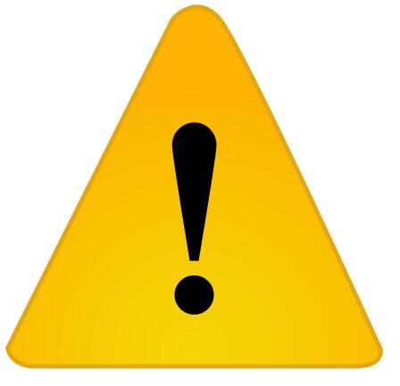 Warning notification sign vector image