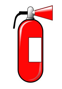 Fire extinguisher vector graphics