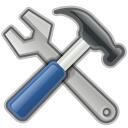 Hammer and spanner tools vector image