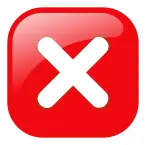Red round error warning vector icon