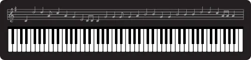 Vector clip art of a keyboard