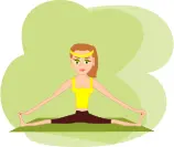 Vector graphics of a fitness girl