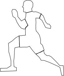 Running man vector image