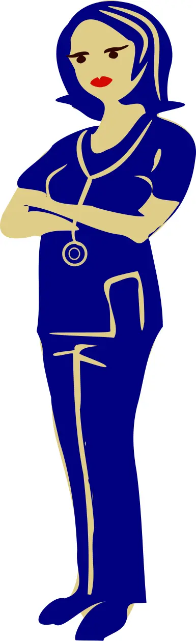 Clinical nurse vector image