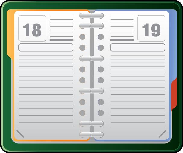 Diary vector clip art