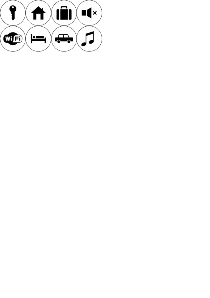 Selection of icons of NFC labels vector drawing