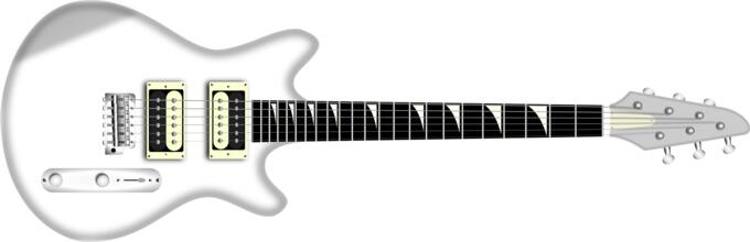 Vector image of electric guitar