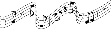 Musical notes vector clip art