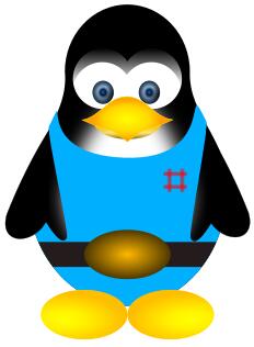 Tux vector drawing