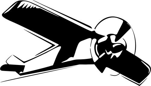 High wing airplane vector illustration
