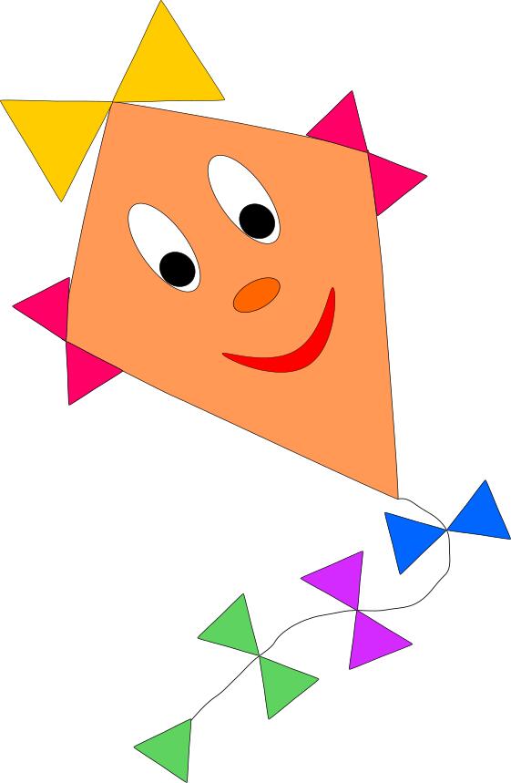Vector drawing of kite