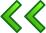 Double arrow pointing left vector image