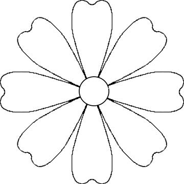 White daisy petals vector illustration