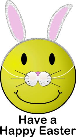 Easter smiley vector image