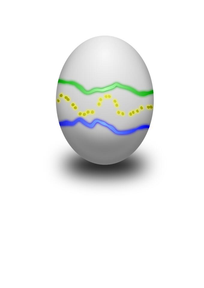 Easter egg vector clip art