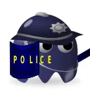 Game policeman icon vector image