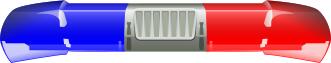 Police car lights bar vector illustration