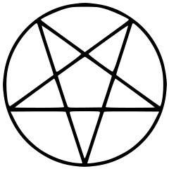 Vector image of pentagram