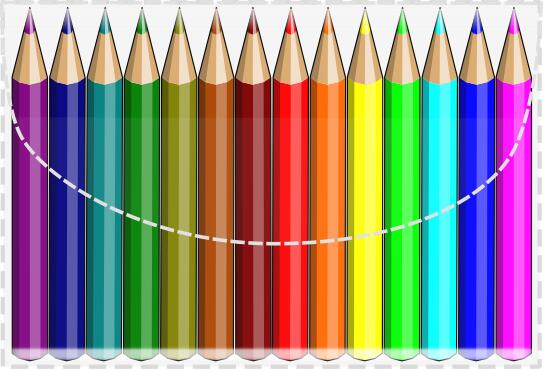 Coloring pencils vector image