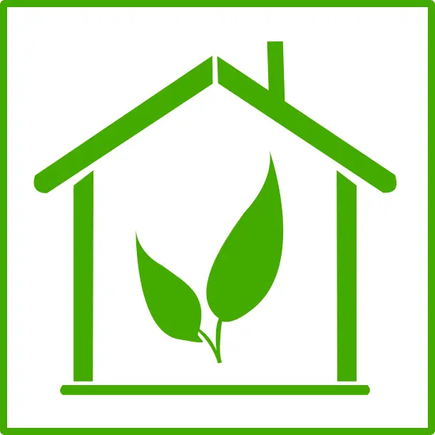 Eco house vector icon