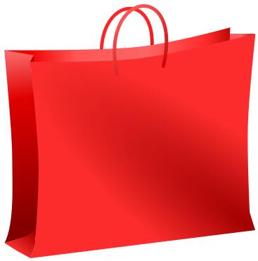 Red bag vector illustration