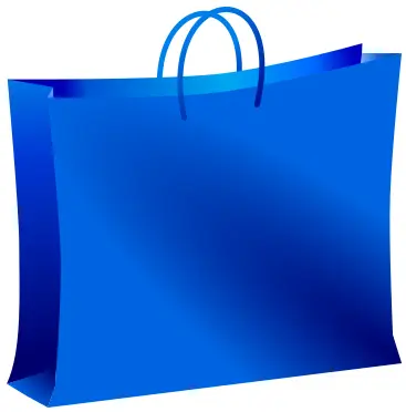 Blue bag vector drawing