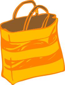 Vector clip art of beach bag