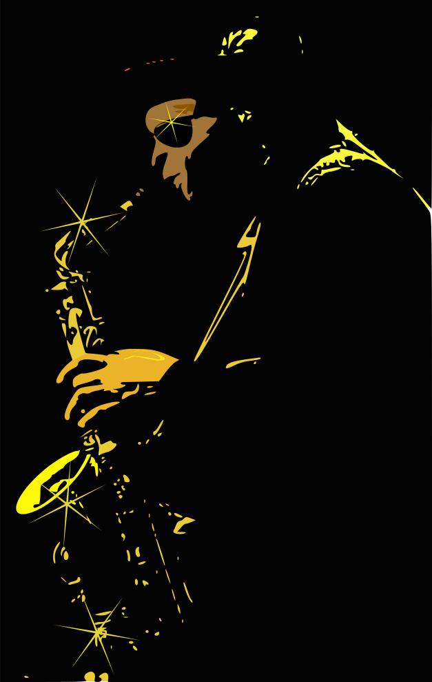 Jazz player vector image