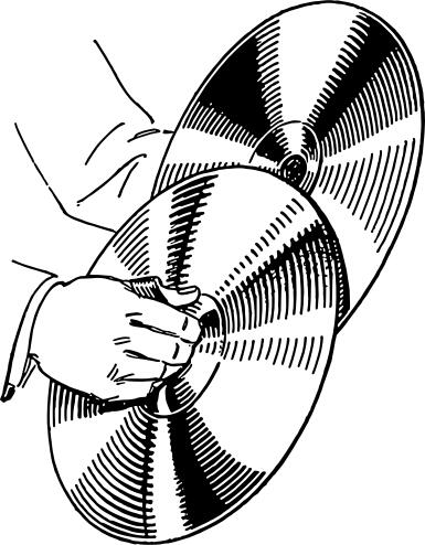 Cymbals vector illustration