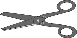 Grey scissors vector image