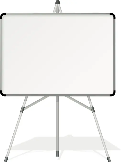 Small whitebaord with stand vector image