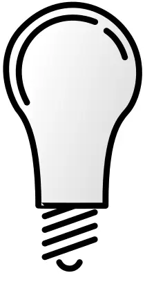 Lightbulb off vector image