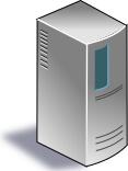 Network server vector image