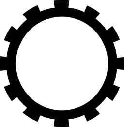 Gear shape vector design element