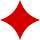 Playing card diamonds sign