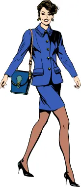 Business woman vector image