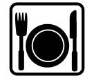 Restaurant sign vector image