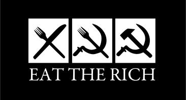 Eat the rich vector image